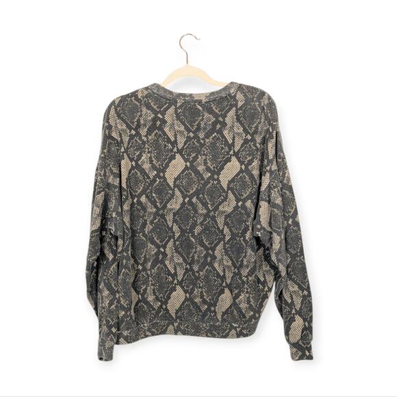 Show Me Your MuMu Ziggy Python Boyfriend Sweatshirt Size XS - Picture 2 of 6